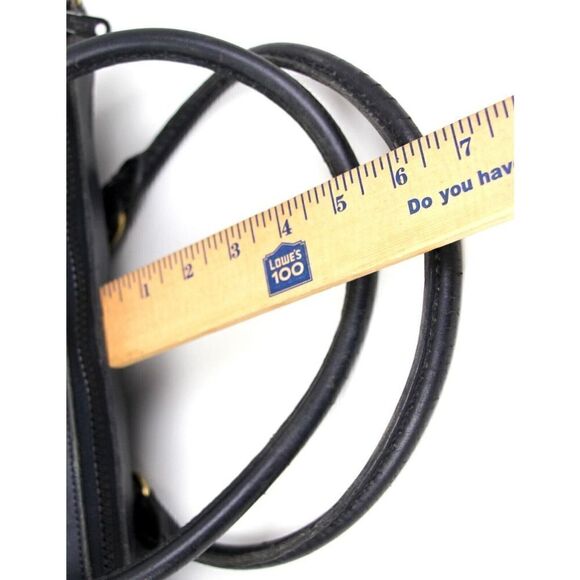 VTG Dooney & Bourke PEBBLED BLACK GENUINE LEATHER BUSINESS SHOULDER BAG PURSE - Picture 15 of 15